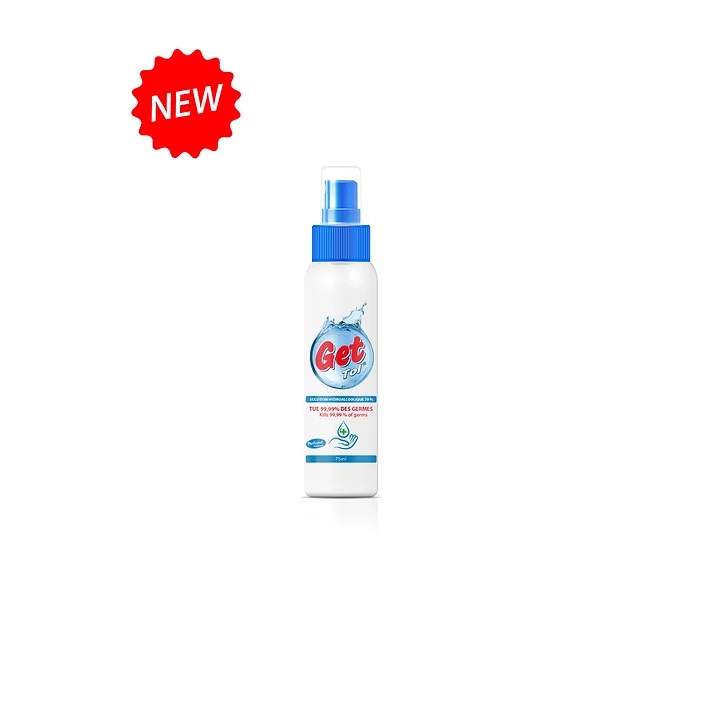 70% hydroalcoholic solution, Blue 75ml